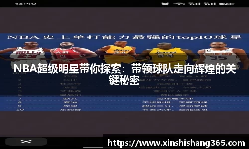NBA超级明星带你探索：带领球队走向辉煌的关键秘密